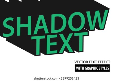 vector editable template text effect long shadow for headlines, posters or social media posts, logotypes or banners for social media and business