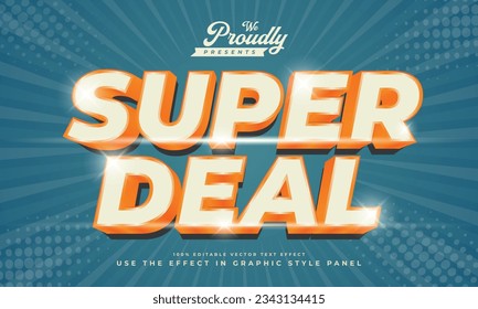 vector Editable text effect for promotion or sale event