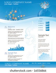 vector editable website business template