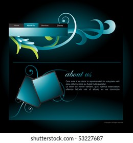 vector editable website designer template