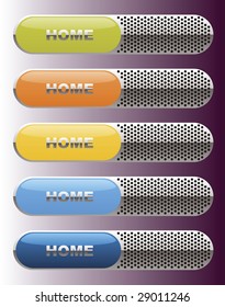 Vector editable website template