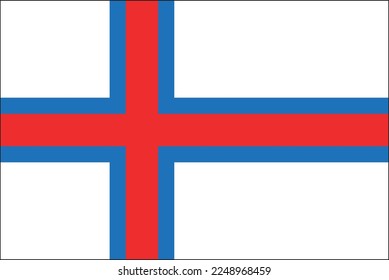 Vector edited and cleaned flag of FAROE ISLANDS