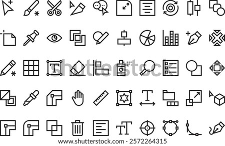 Vector editing icons High-Quality Vector Icons Collection with Editable Stroke. Ideal for Professional and Creative Projects.