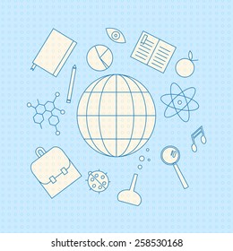 vector education banner concept 