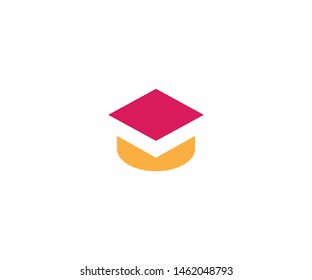 vector education degree isolated on white background icon