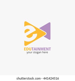 Vector Education Design Logo Template. flat style