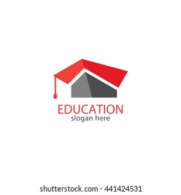 Vector Education Design Logo Template. flat style