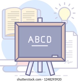 Vector Education Graphics for for background, web, app, banner, illustration, mockup, page, business, design and print.