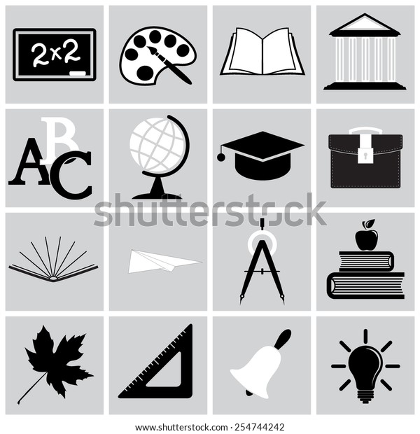 Vector education icon set\
illustration