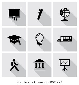 Vector education icons set.