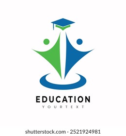 Vector de diseño de marca de logotipo de educación de Vector.