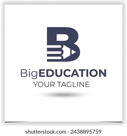 Plantilla de diseño de logotipo de educación vectorial