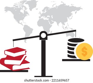 Vector Education and money on the scales Concepts of learning using educational funds
