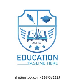 Vector education school logo icon