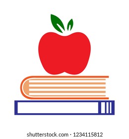 vector education wisdom flat icon - healthy reading illustration sign . university bookstore sign symbol