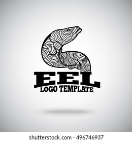 Vector Eel logo concept for sport teams, business etc.