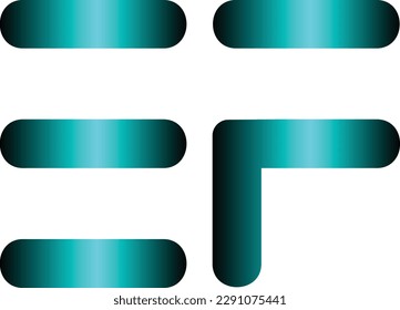 Vector EF schreibt Logo Design Element mit einem sauberen und modernen Look. Ideal für professionelle Markendarstellung und Identität.