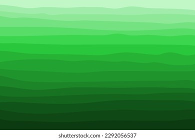 Vector of effect green color arranged light to dark. Gradient of green background.