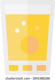 vector efervescente, efervescente con medicina. icono efervescente sobre fondo blanco.