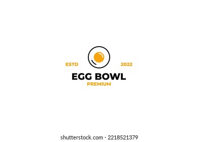 Vector of egg bowl logo design template illustration
