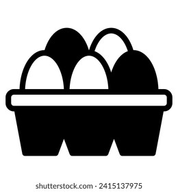 Vector Egg Carton Grocery object illustration