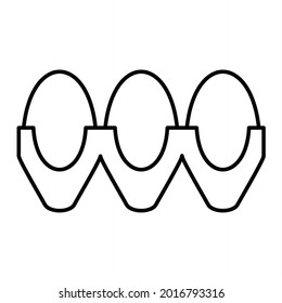 Diseño del icono de contorno del cártel de vectores
