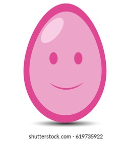 Vector egg with emotion