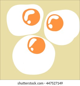 Vector egg hand drawn illustration food tasty