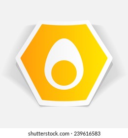 Vector egg icon. Food icon. Eps10