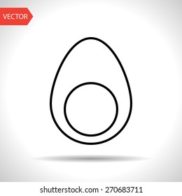 Vector egg icon. Food icon. Eps10