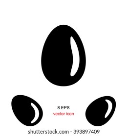 Vector Egg Icon Isolated On White Background