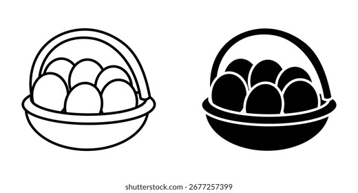  Icono de huevo de Vector sobre fondo blanco