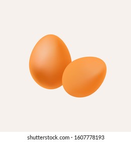 Vector egg illustration design 
Light white background