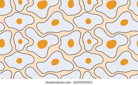 vector egg repeated pattern design, seamless background design