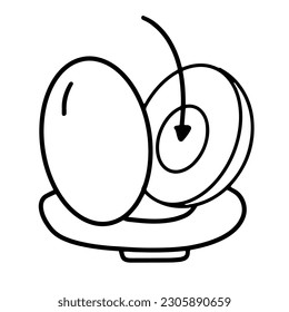 vector of egg yolk , line drawing of egg yolk , egg yolk  vector , hand drawing egg yolk 