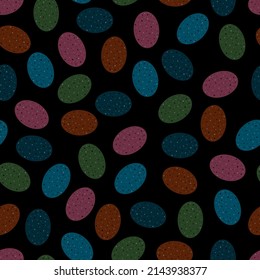 vector eggs seamless pattern  background isolated vector hand drawn happy easter greeting card