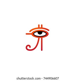 vector egyptian symbol logo
