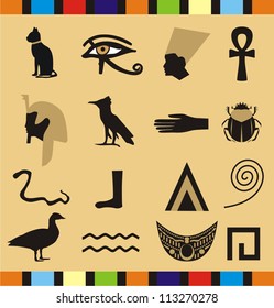 Vector Egyptian symbol's