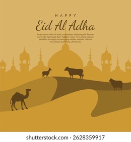 vector eid al adha poster template