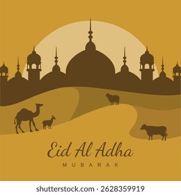 vector eid al adha poster template