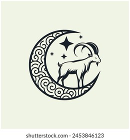 Vector Eid Al Adha Template. Eid Al Adha Mubarak Template. Muslim