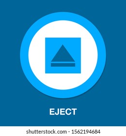 vector eject button icon - media symbol - eject music or play video