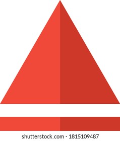 vector eject button icon - media symbol - eject music or play video.