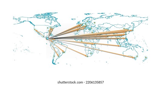 Vector El Salvador concept map, export concept map for El Salvador on white background suitable for export concepts. File is suitable for digital editing and size prints of all sizes.