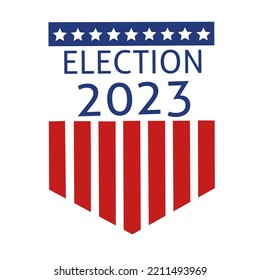 Vector of election day in the united states 2023