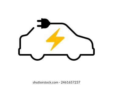 Vector Electric Car Charging Icon