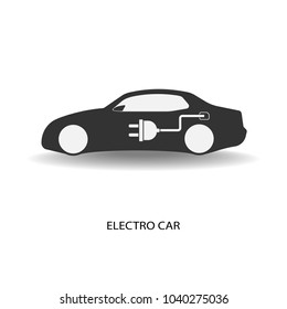 Vector electric car icon