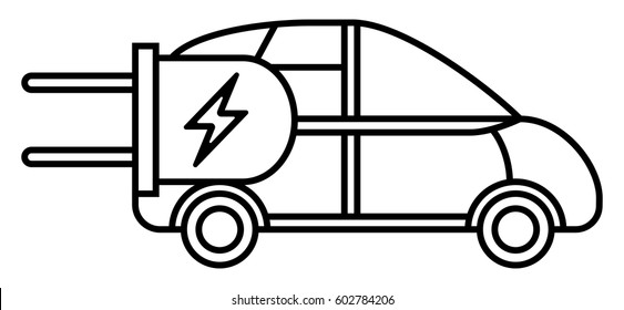 Vector Electric Car icon