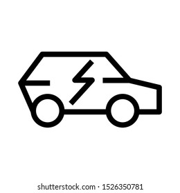 Vector Electric Car Icon, Hybrid Vehicles logo, Eco friendly auto or electric vehicle