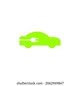 Vector electric car icon illustration